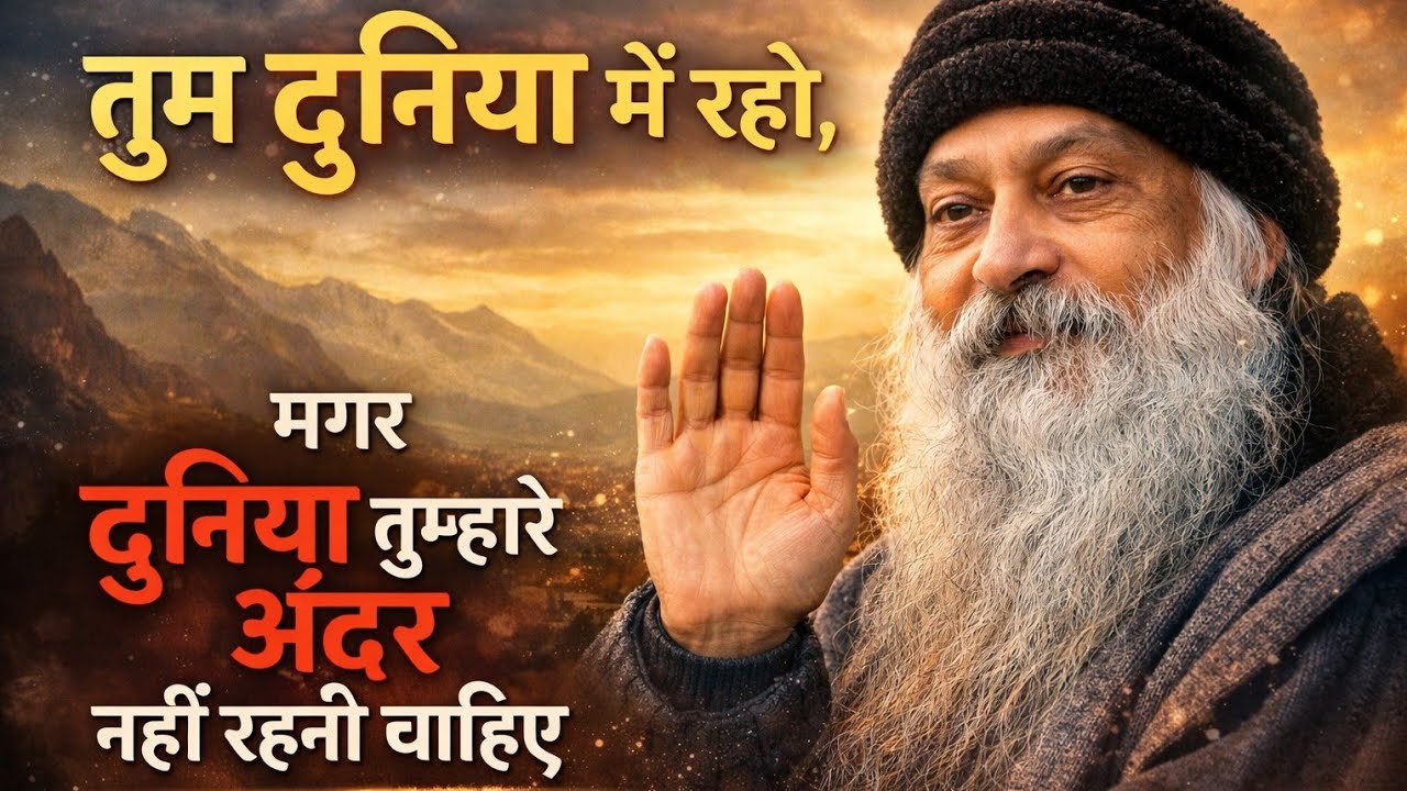 OSHO - तुम दुनिया में रहो, मगर दुनिया तुम्हारे अंदर नहीं रहनी चाहिए I OSHO HINDI SPIRITUAL SPEECH 