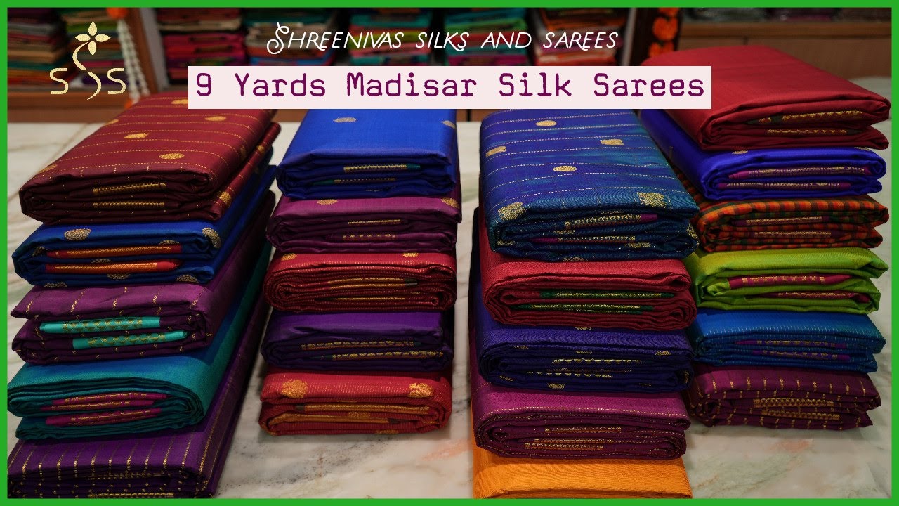 9 Yards Pure Silk Saree | Traditional Madisar Style | Timeless Elegance for Weddings & Festivals