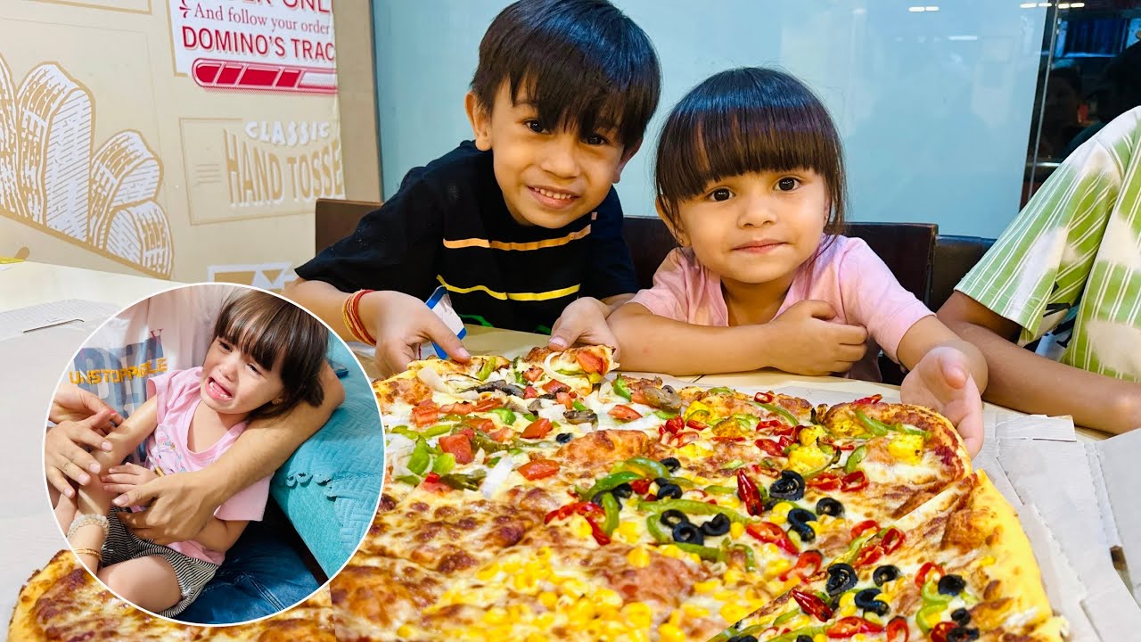 Biggest Rectangle PIZZA Eating 😍🍕 || Dominos Biggest Pizza