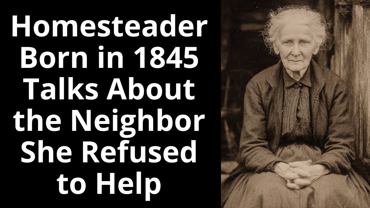 Homesteader Born in 1845 Talks About the Neighbor She Refused to Help - Enhanced Audio