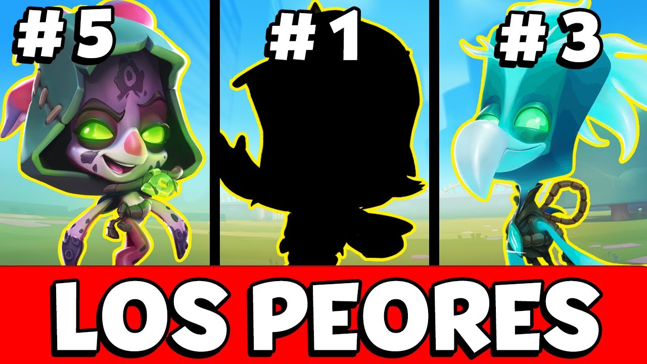 💀TOP 5 PEORES PERSONAJES en Zooba🐾 con BURBUJA de PL&Aacute;STICO🔵