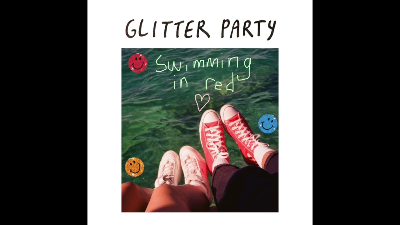 glitter party - swimming in red