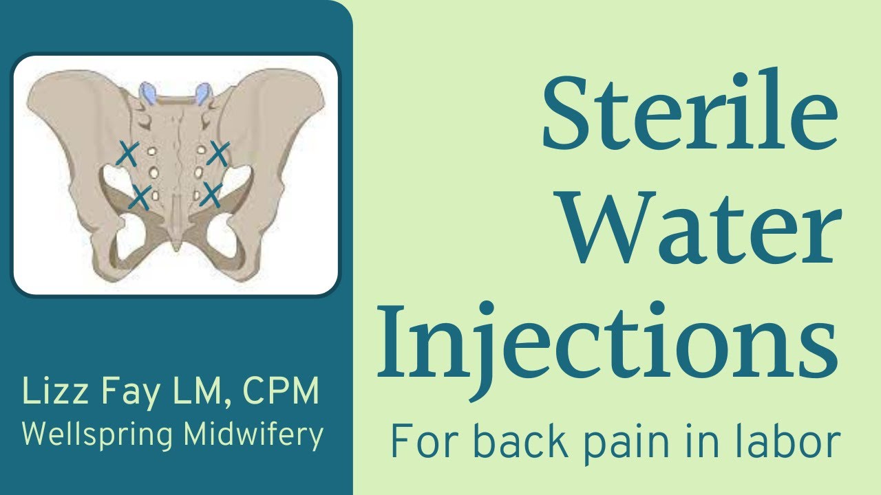 Sterile Water Injections: Background, procedures, and video demonstration