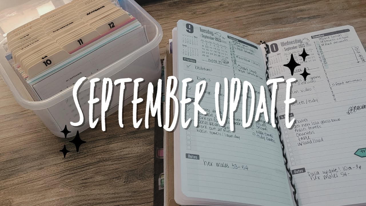 September planner update