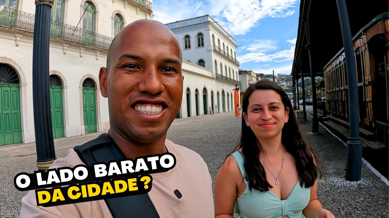 O OUTRO LADO de SANTOS: Roteiro BARATO no Centro Hist&oacute;rico (Trem + Bonde!)
