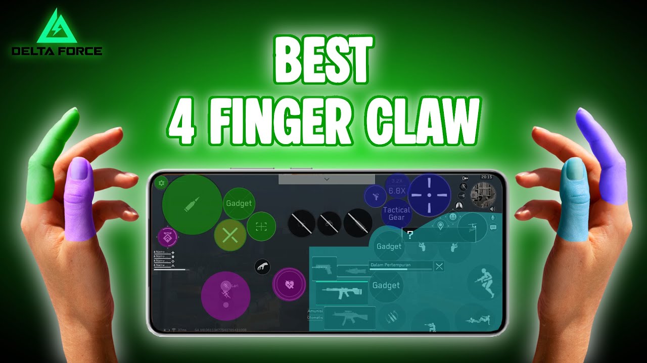 BEST 4 FINGER CLAW - FULL SETTING AND SENSITIVITY - DELTA FORCE MOBILE