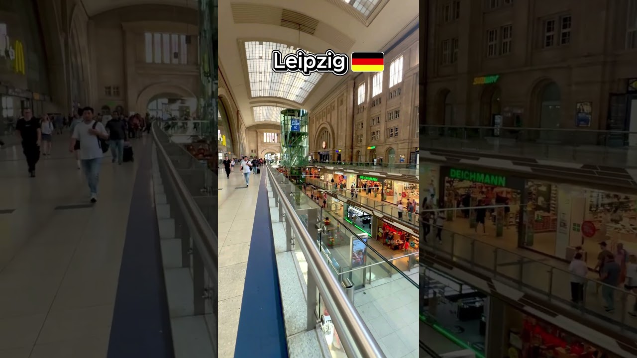 🚆 Leipzig Train Station | Europe&rsquo;s Largest Railway Terminal in 4K 🇩🇪