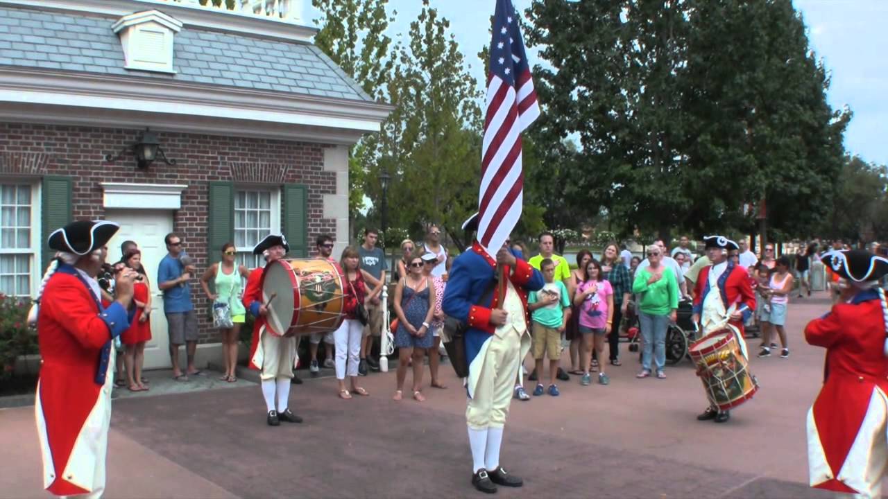 Final Day for Spirit of America Fife and Drum Corps 3:15pm Perfomance at Epcot (2014)