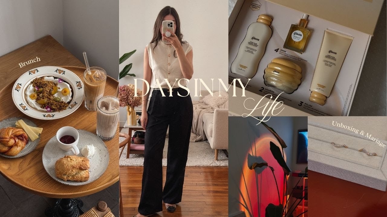 Vlog Automne - Weekend Productif🍂Unboxing Gisou, PAL lecture septembre/octobre , essayages alliances