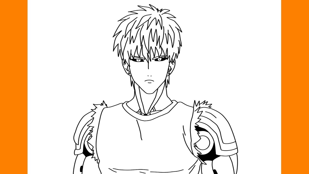 COMO DESENHAR GENOS - ONE PUNCH MAN
