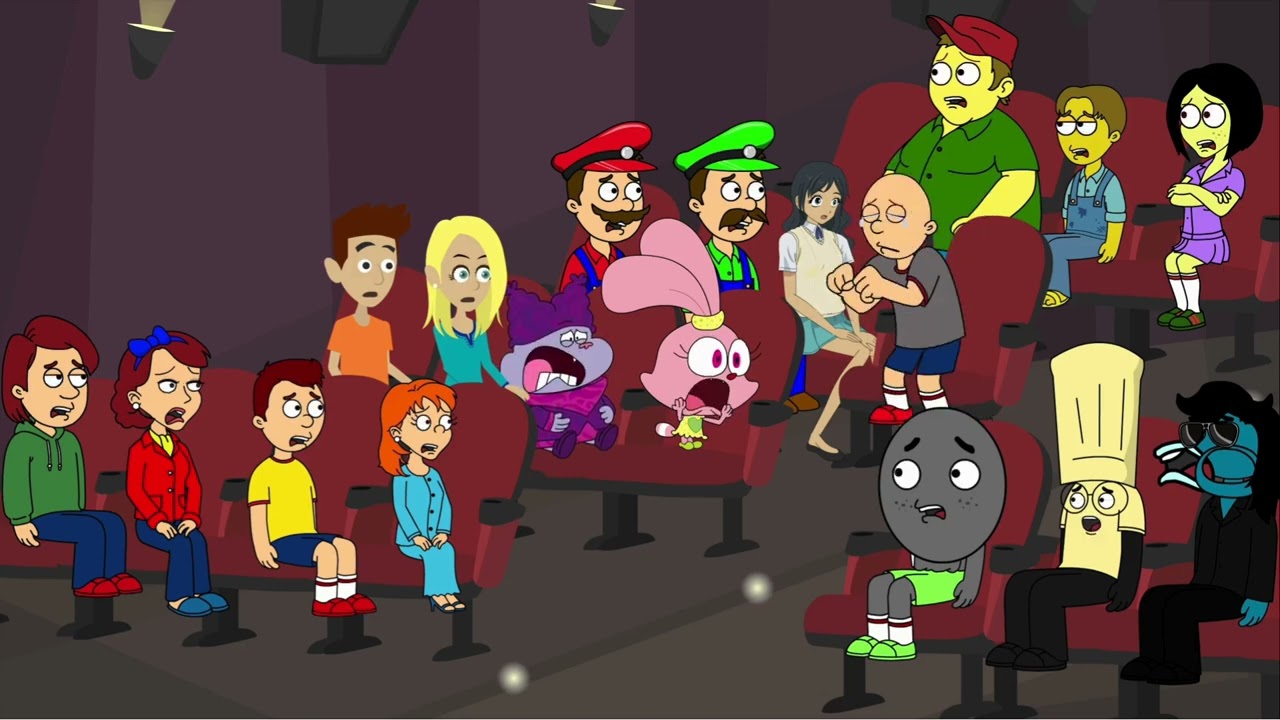 Classic Caillou Misbehaves at the Minecraft Movie/Grounded