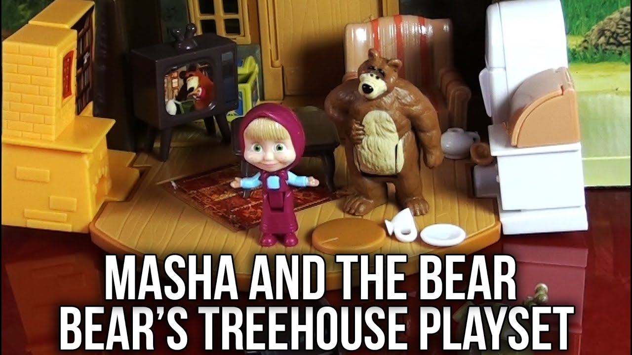 Masha and the Bear Simba Toys Bear's Treehouse Playset | Masha i Medved | Mawa and Kawa