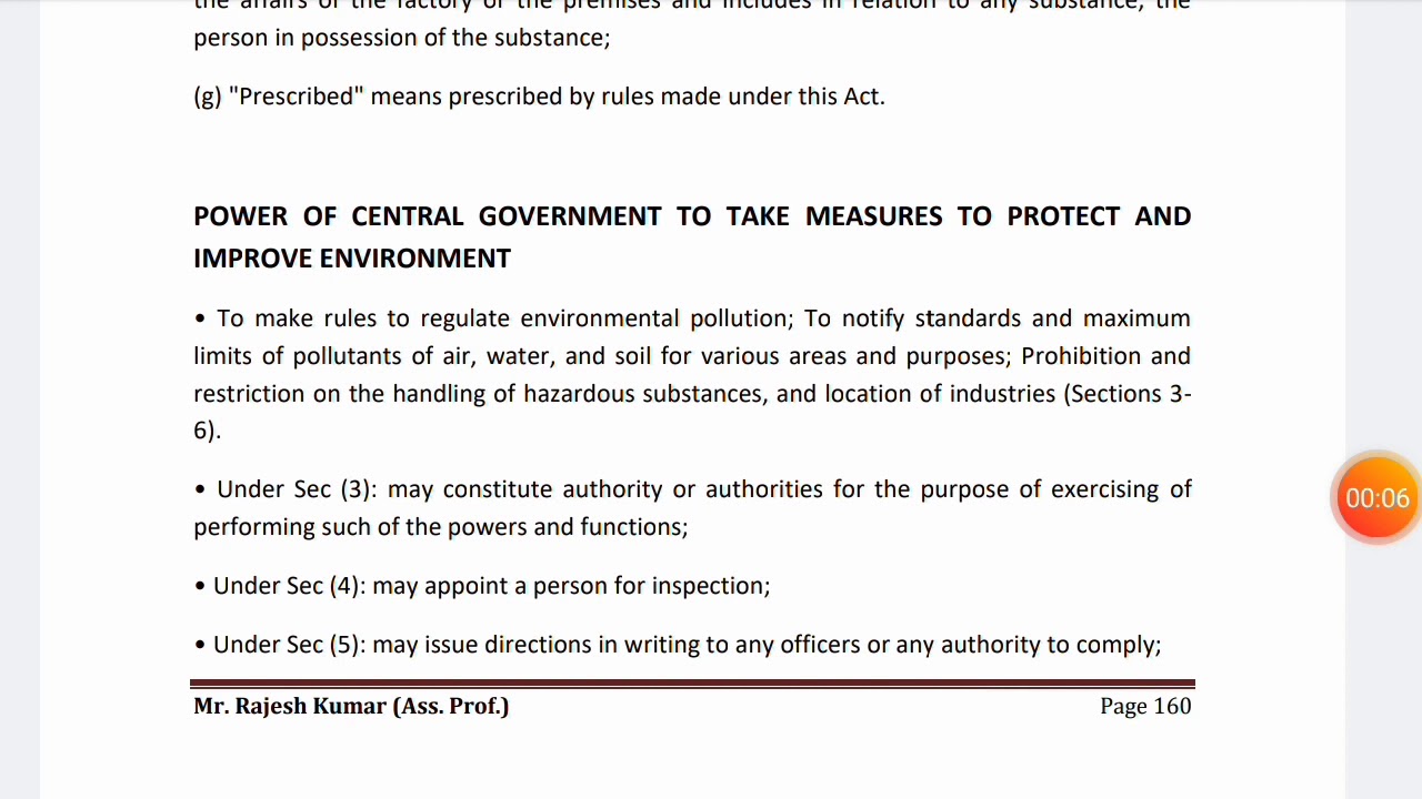 BL (Rajesh Sharma)PART-2 E .P. ACT 1986(MBA 4 Sem)