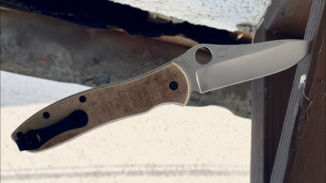 Sharp Dressed Knives Spyderco Gayle Bradley 2 Scale Swap with Disassembly.