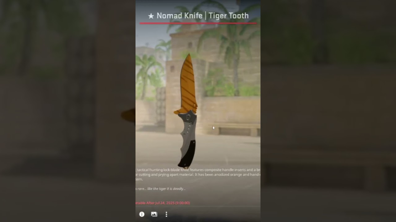 knife unboxing nomad tiger tooth #counterstrike #csgo #counterstrike2 #caseunboxing #knife #gold