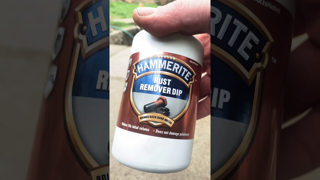 Testing Hammerite Rust Remover Dip #shorts