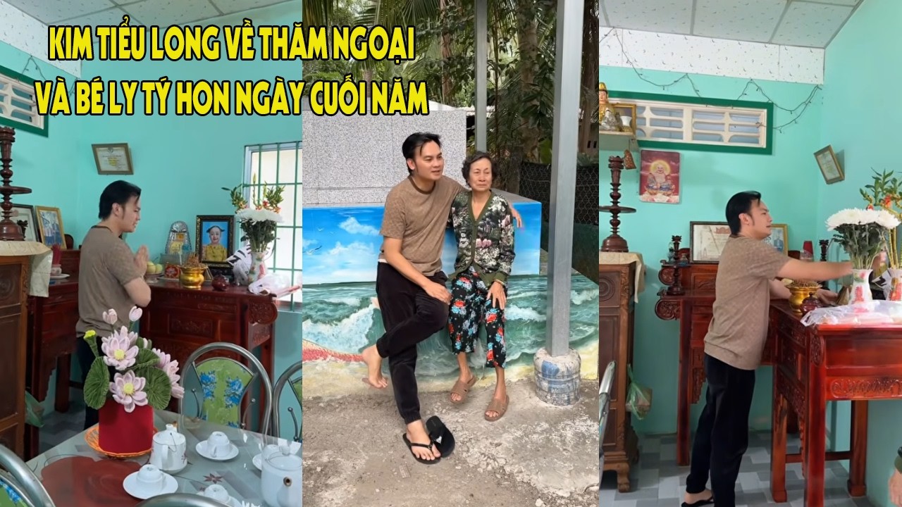 Kim Tiểu Long Về Thăm Ngoại Và Bé Ly Tí Hon Ngày Cuối Năm