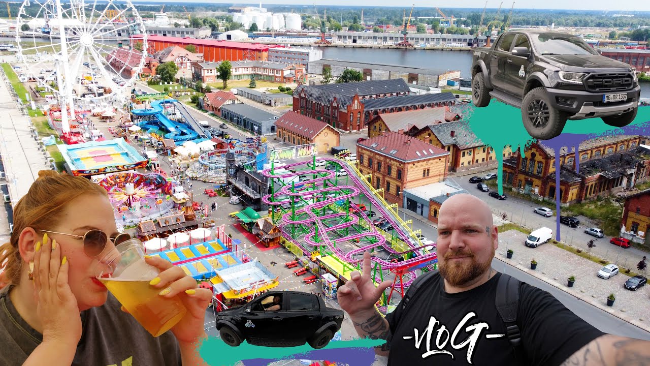 Der Deutsche Kirmes Freizeitpark in Polen - VLOG - Holiday Park Szczecin (Boos) + Polen Markt