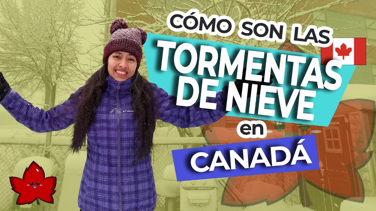 &iquest;C&oacute;mo es una tormenta de nieve?, Canad&aacute;
