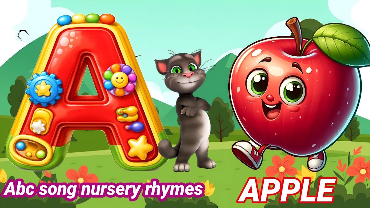 A for apple | अ से अनार | abcd cartoon | Abc phonics song nursery rhymes