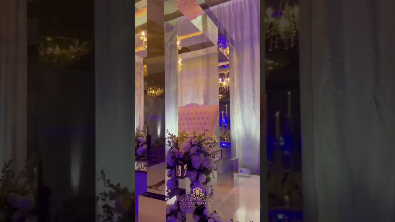 White & Silver Wedding Decor in San Antonio Texas - Royal Luxury Events
