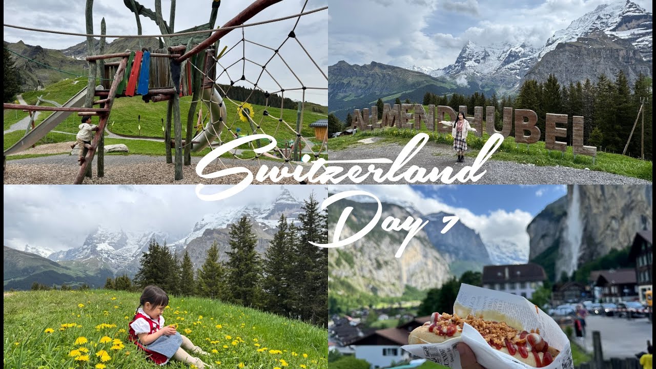 Vlog #133 Switzerland Day 7 | Lauterbrunnen, Mürren, and Allmendhubel, Last night in Interlaken