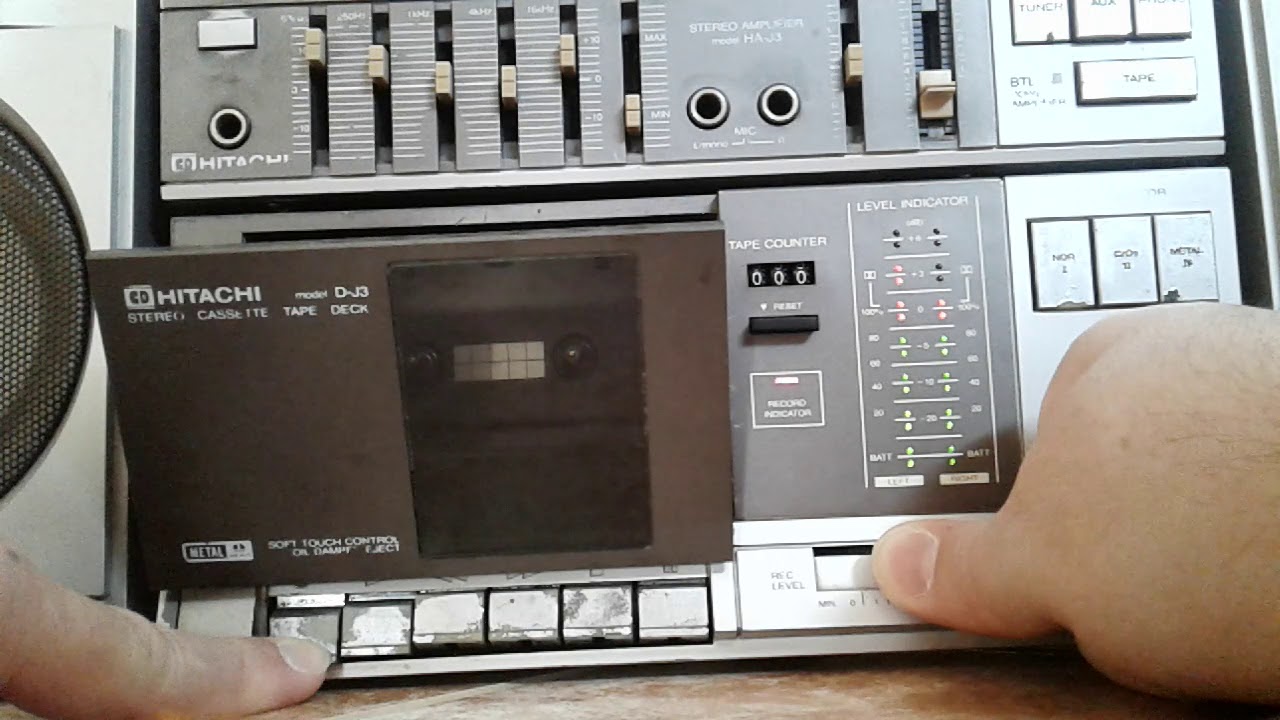HITACHI J3 (SILVER): Amplificador Altavoces Estéreo Con Grabador Y Sintonizador - 5/5