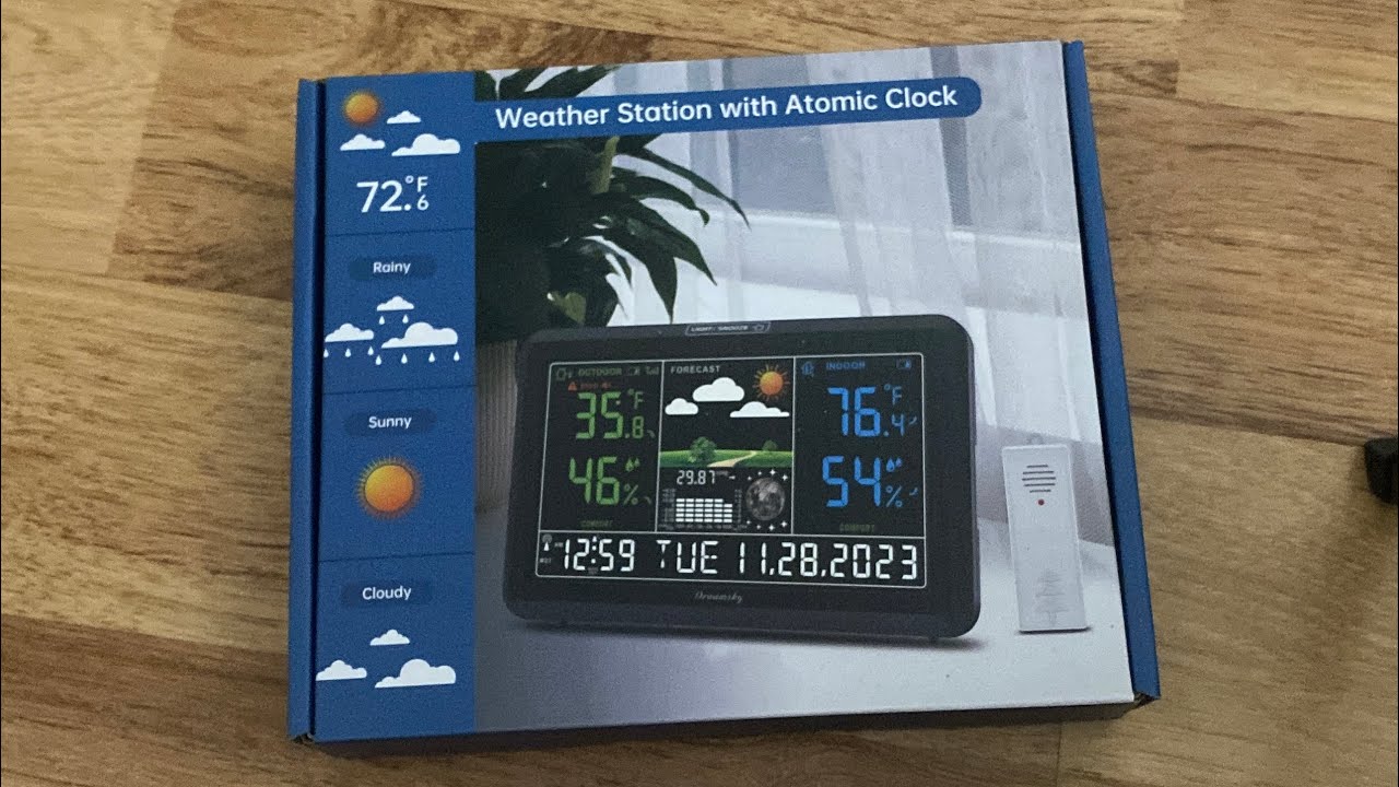 Unboxing And Setup Of The Dreamsky Weather Station With Atomic Clock!