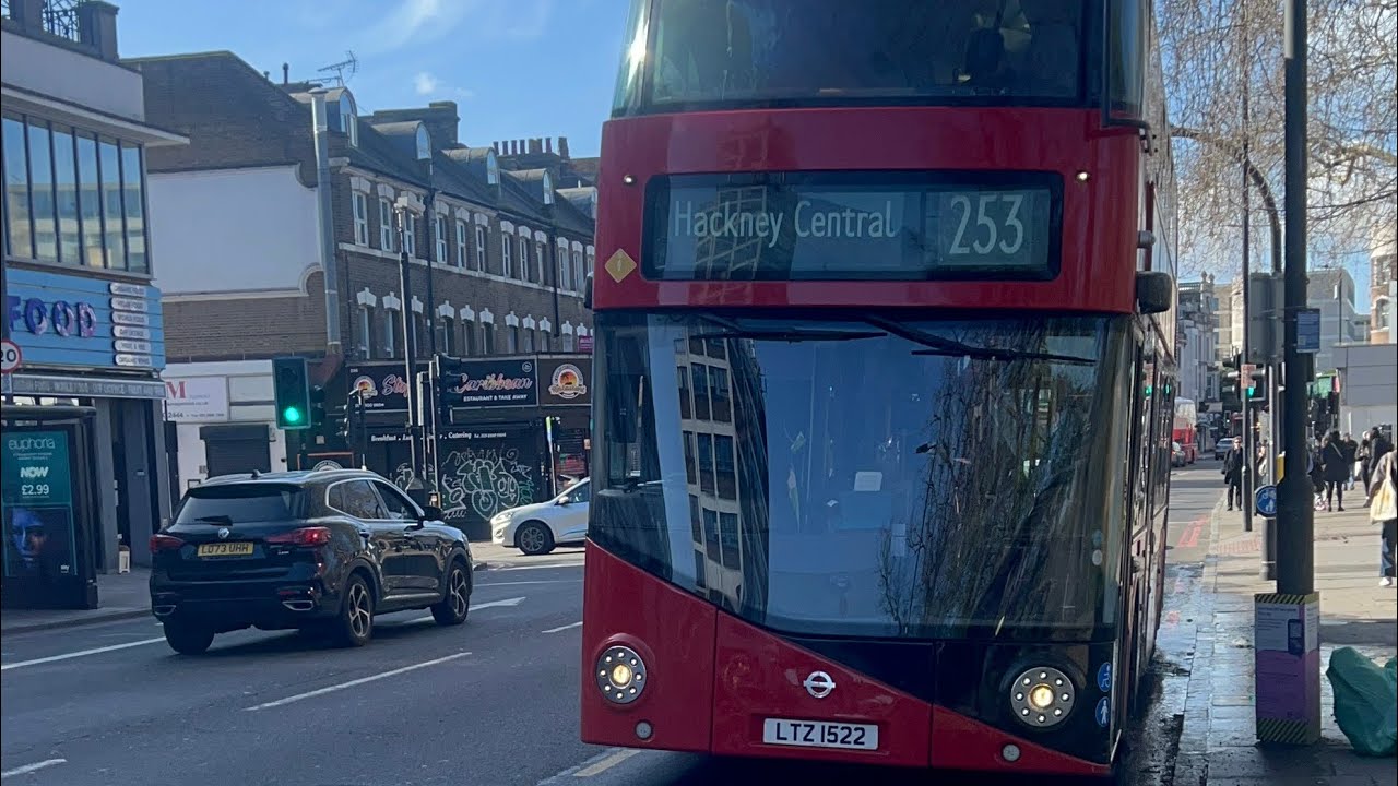 (253 bus) Arriva LT522 LTZ 1522 New Routemaster hybrid