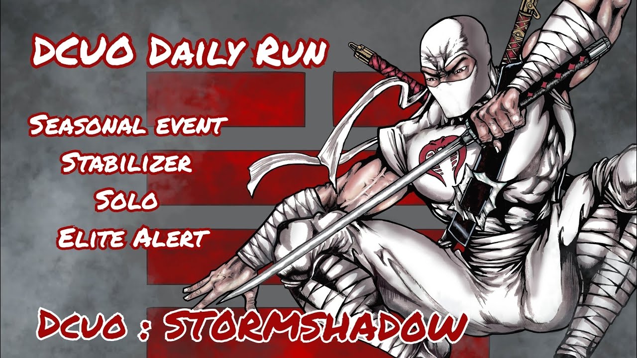 DCUO Daily Run Solo Elite Alert.