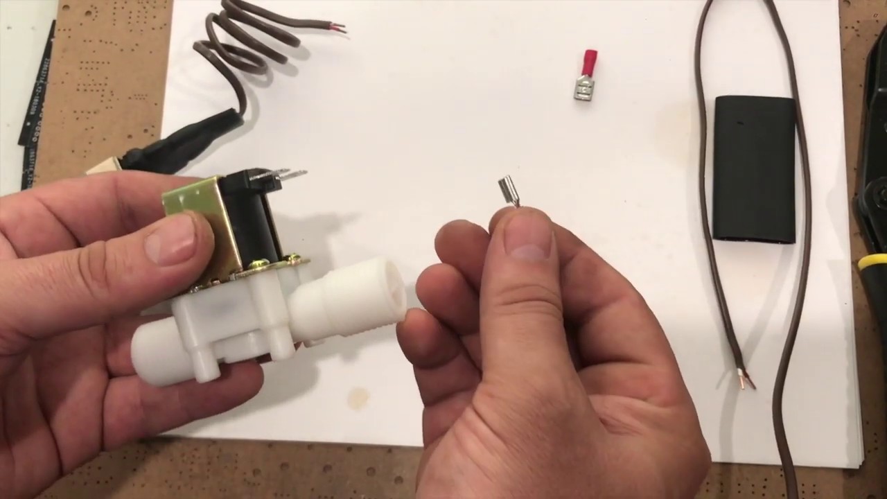 Attaching Connector Wires to a Solenoid Water Valve