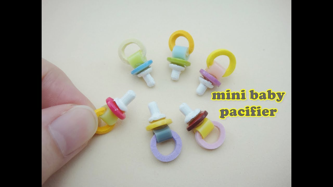 DIY Miniature Doll Mini Baby Pacifier - Easy!