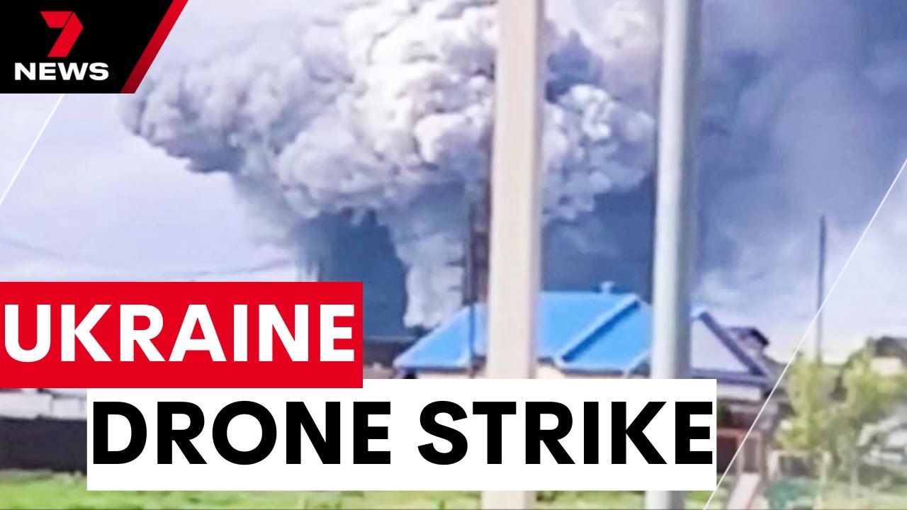 Ukraine launches drone attack on Russian warplanes | 7NEWS