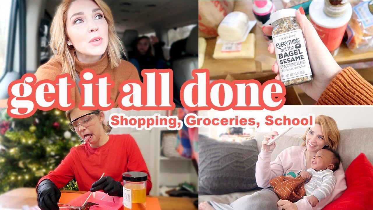 Get it all done before CHRISTMAS! // Groceries, Homeschool, Shopping