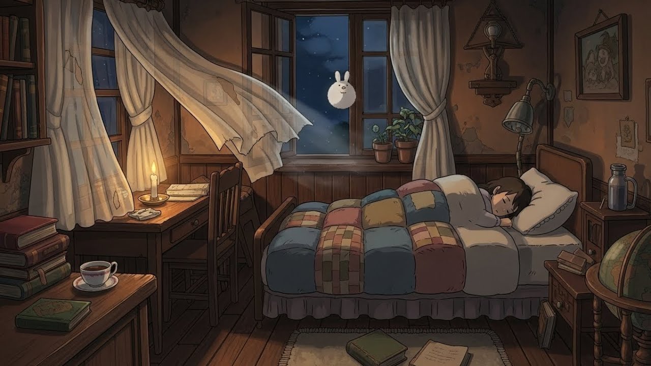 Slow living Ghibli style #viralworld that feels like a dream 🌿