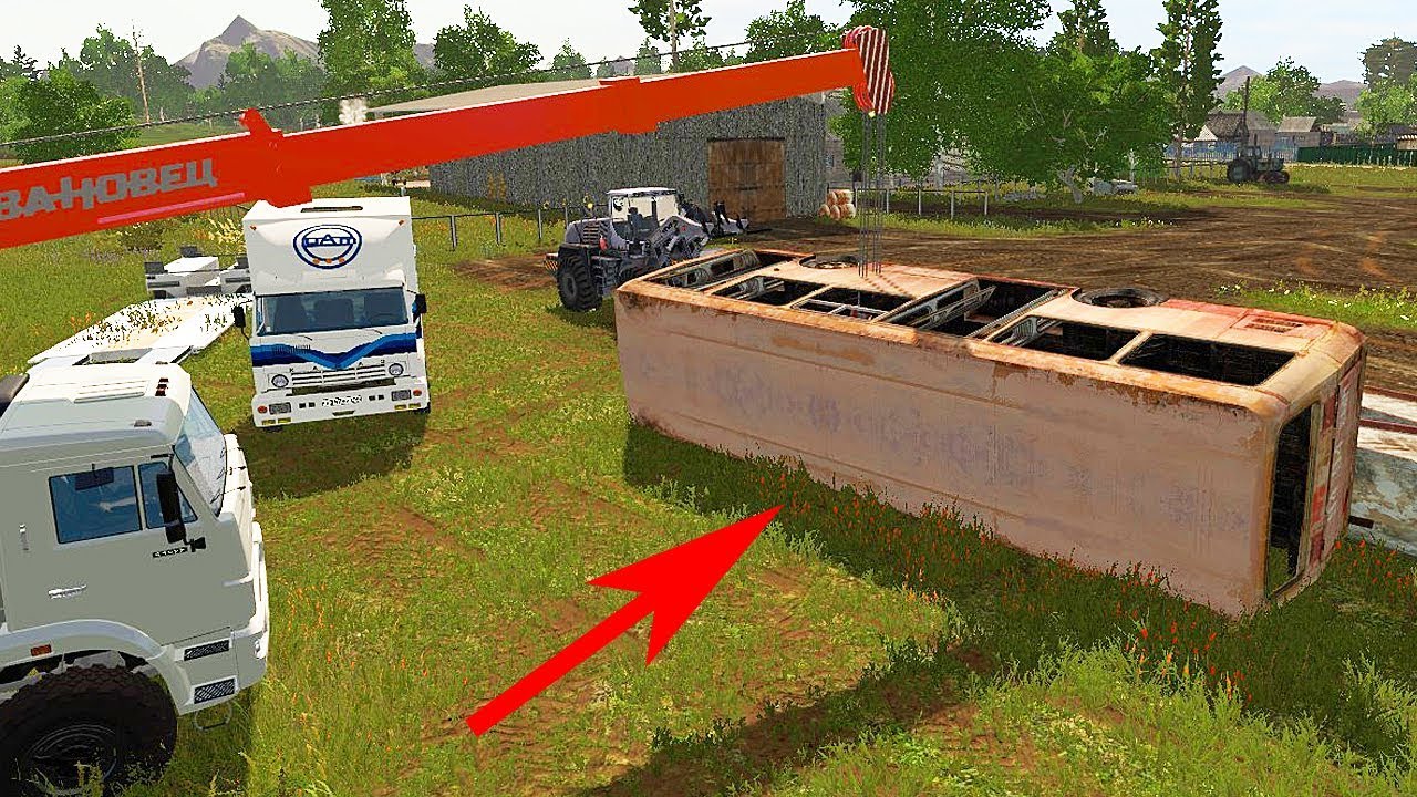 ВОРУЕМ АВТОБУС НА МЕТАЛЛОЛОМ - FARMING SIMULATOR 2017