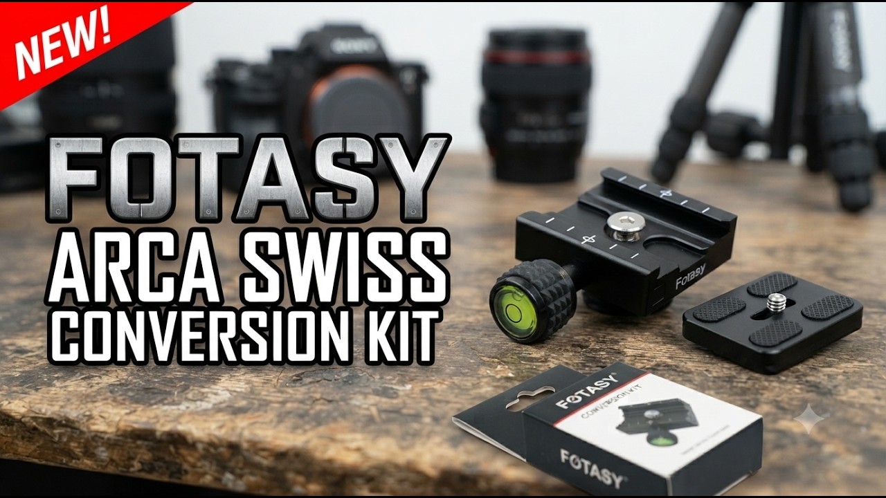 Upgrade Your Tripod Game with The FOTASY Arca Swiss Tripod Plate Conversion Kit - Unboxing & Review