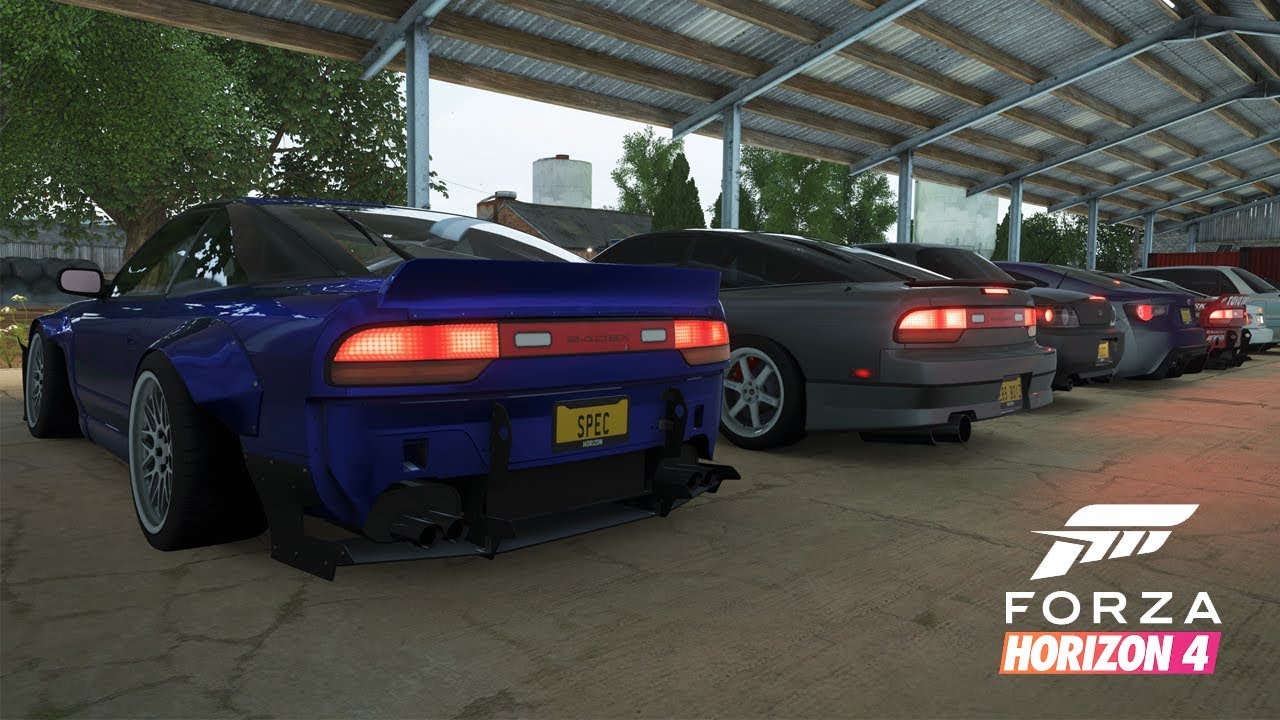 Forza Horizon 4 | Clean Stance Car Meet - Cruising & Drifting w/ Widebody 240SX, 300ZX, S2K, & More