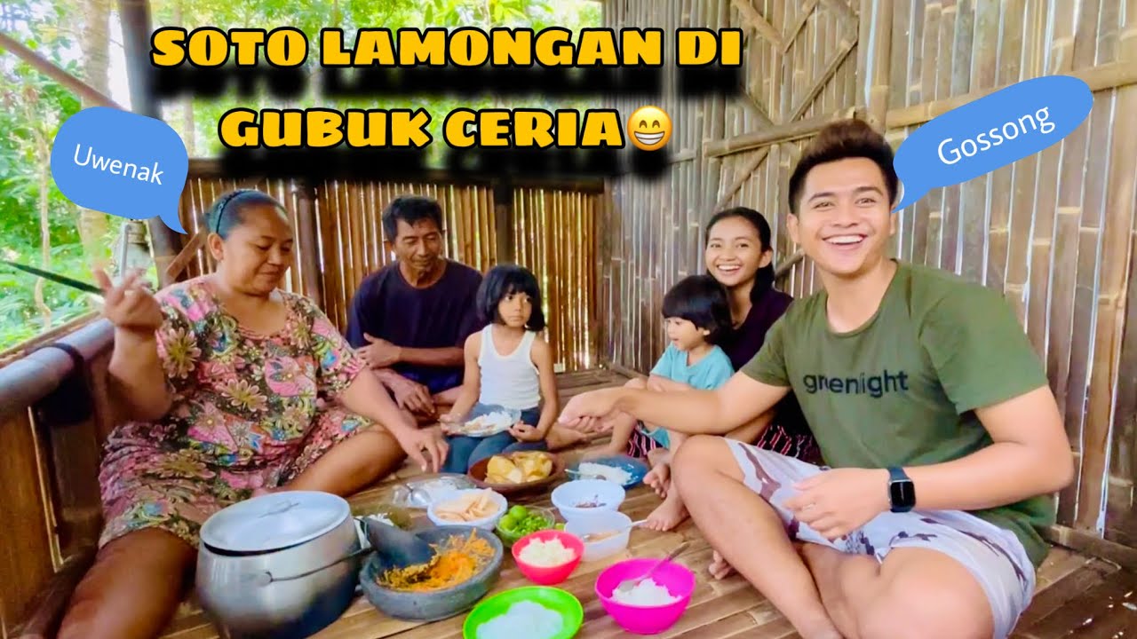 MASAK SOTO LAMONGAN DI GUBUK DESA || GARA GARA BANUNG GOMEZ ||