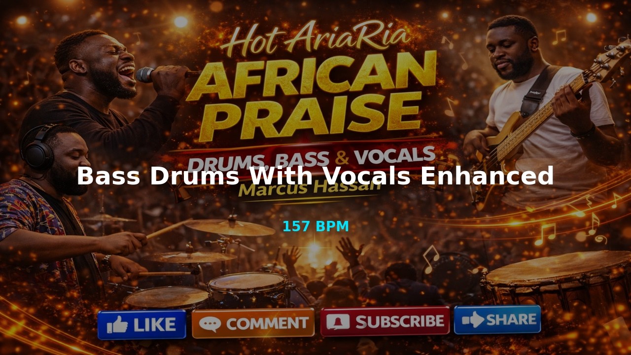 🔥Hot Ariaria | African praise | 6/8 drums, bass & vocals | @marcushazzan