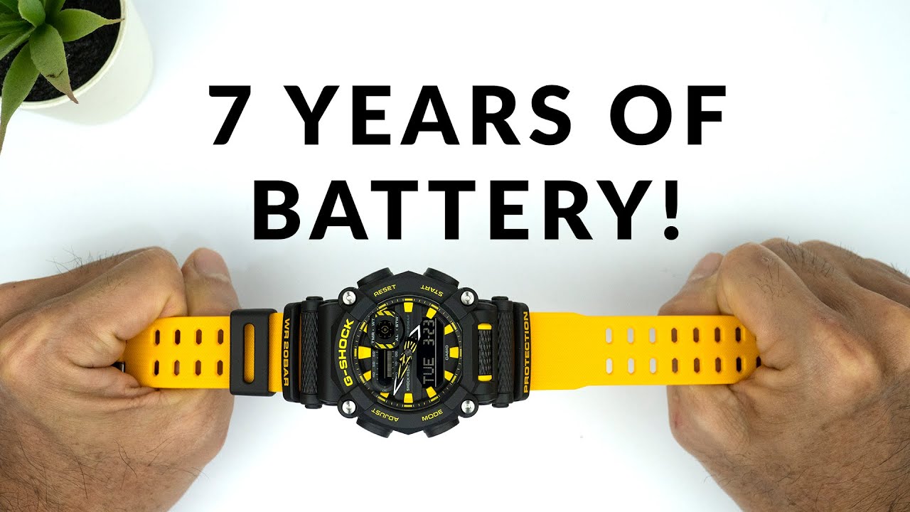 INCREDIBLE 7-YEAR BATTERY LIFE - CASIO G-SHOCK GA-900A-1A9