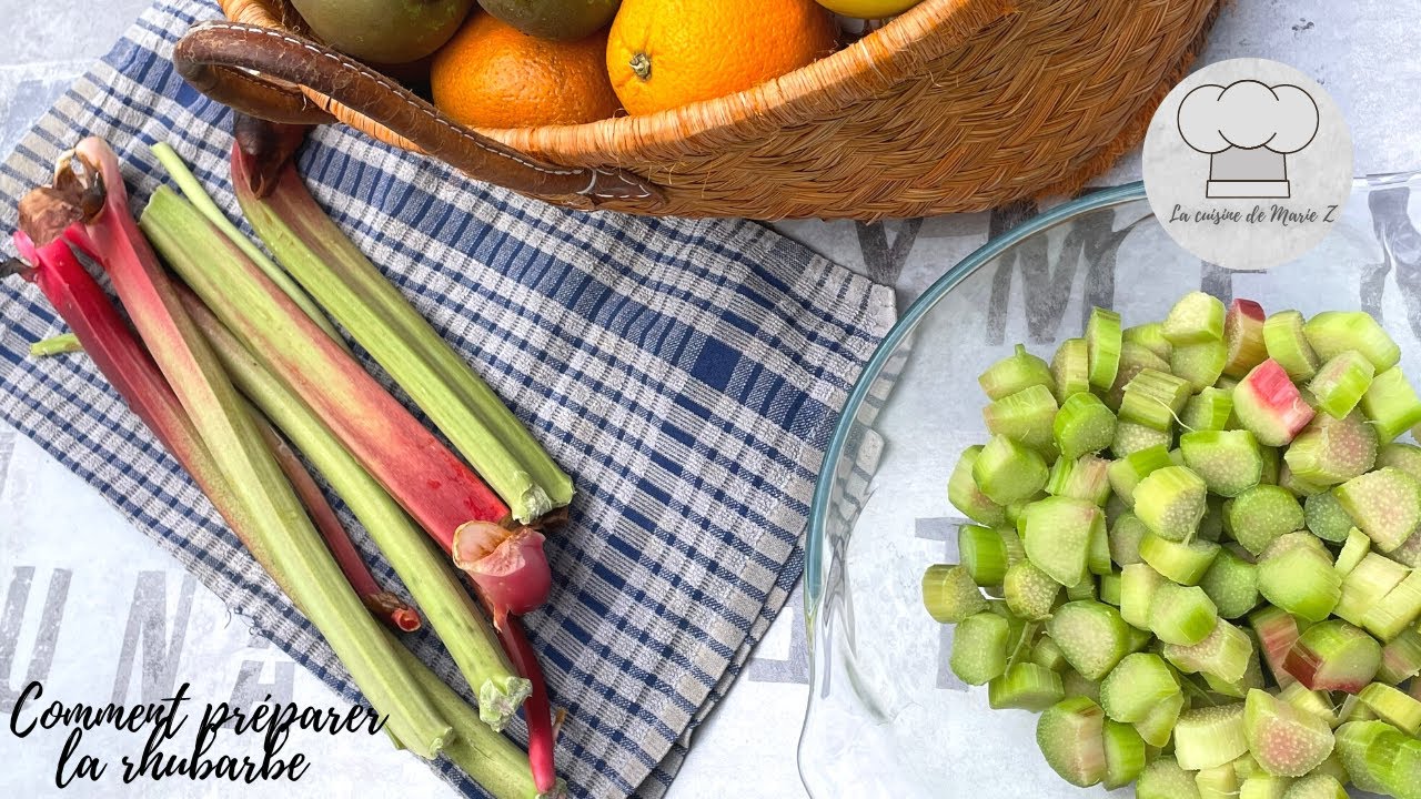 Comment préparer la rhubarbe ?
