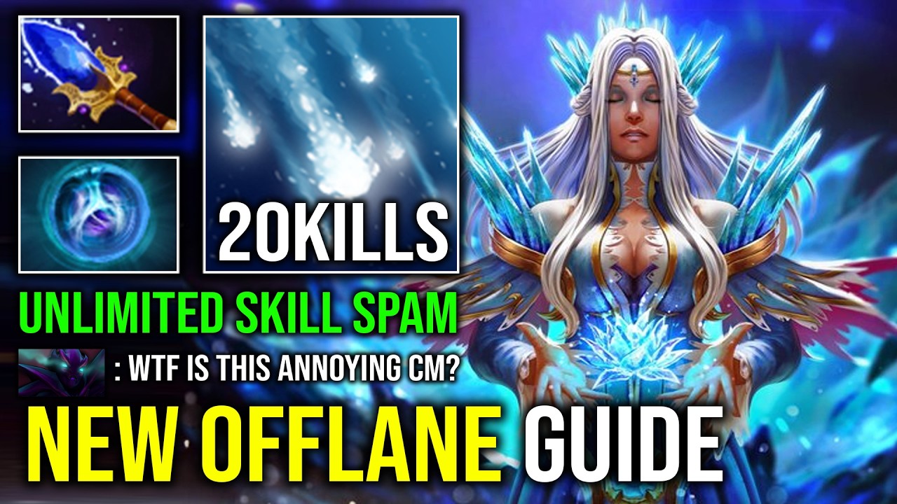 How to Offlane CM Against Spectre with 1 Shot AOE Freeze Field Unlimited Root Skill Spam Dota 2
