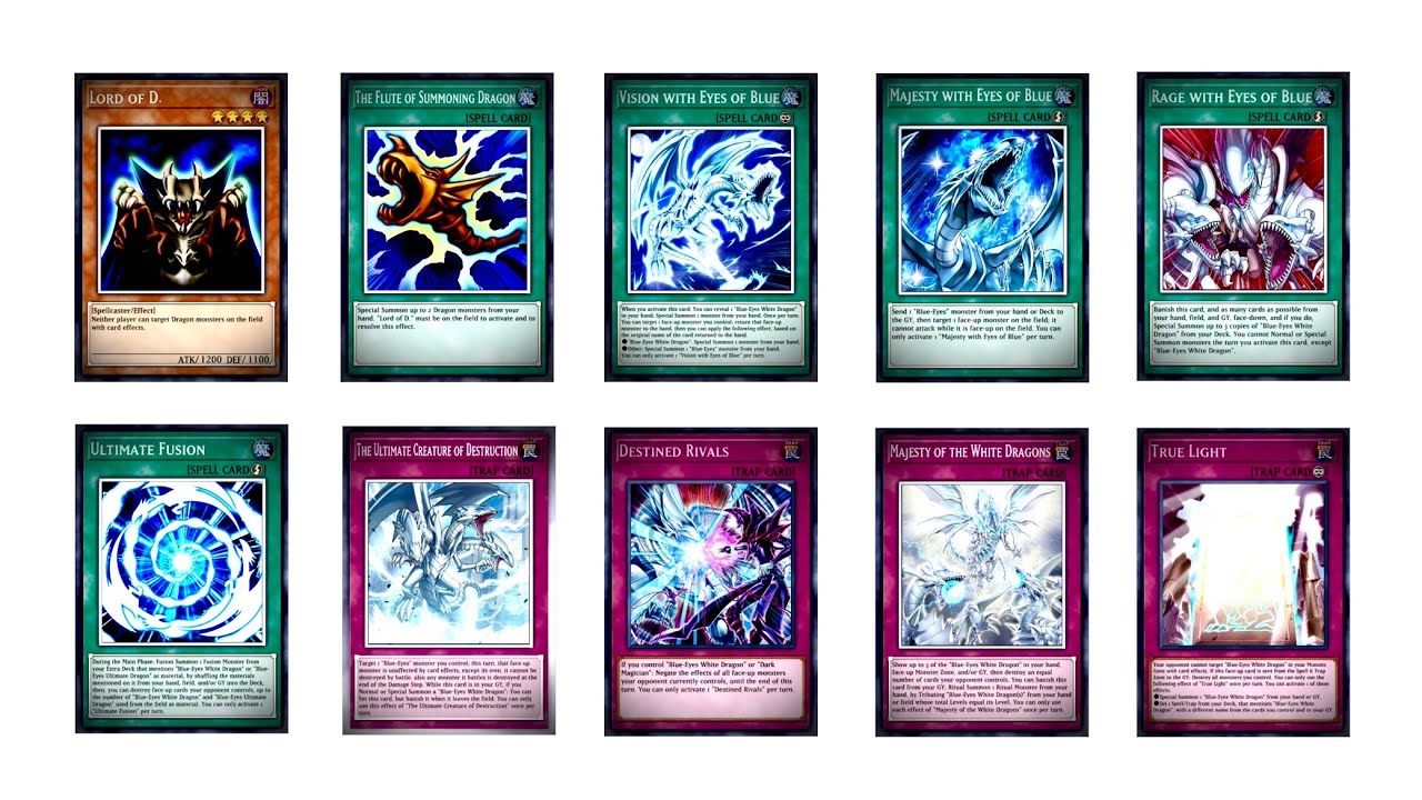 Every Card in Yu-Gi-Oh! Master Duel Pt. 5 - The Blue-Eyes Archetype (Lord of D. & Ultimate Fusion)