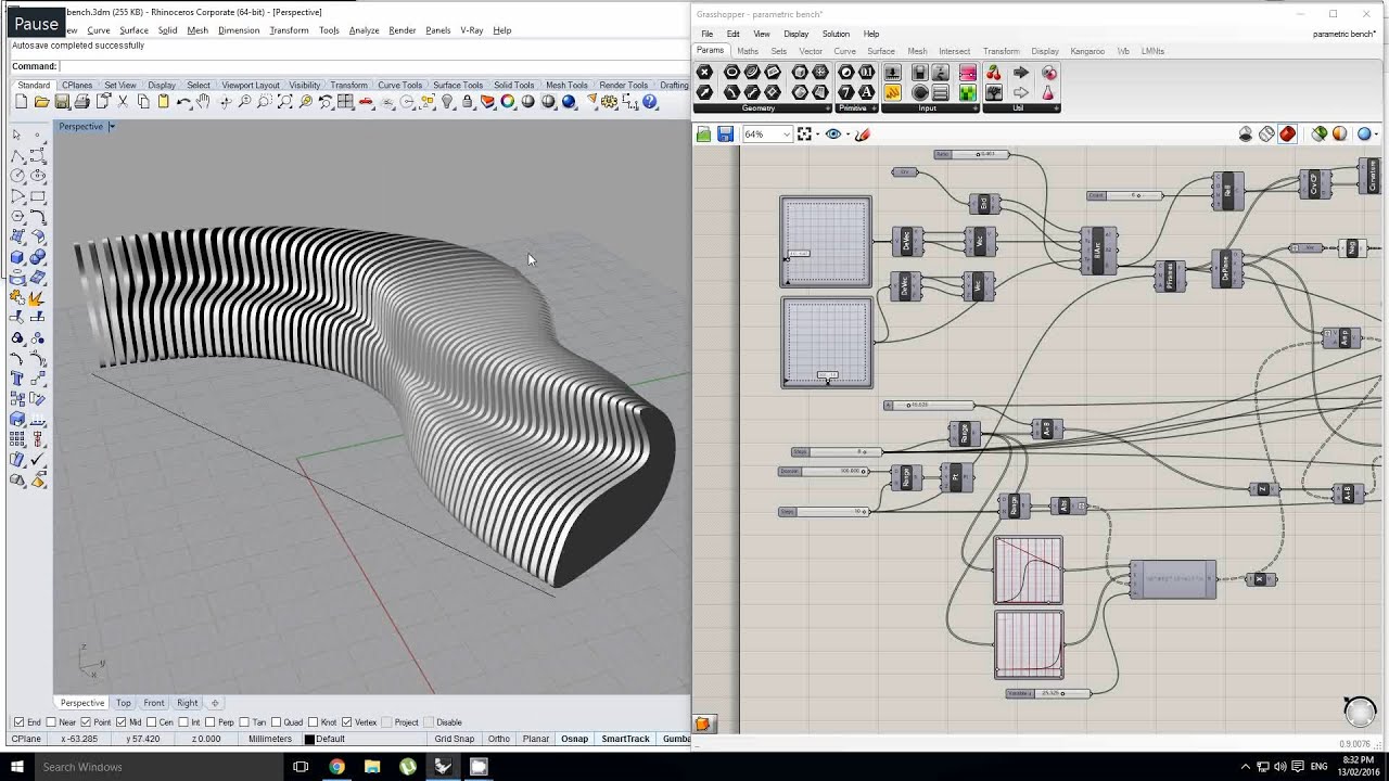 Grasshopper - Making a Parametric Bench