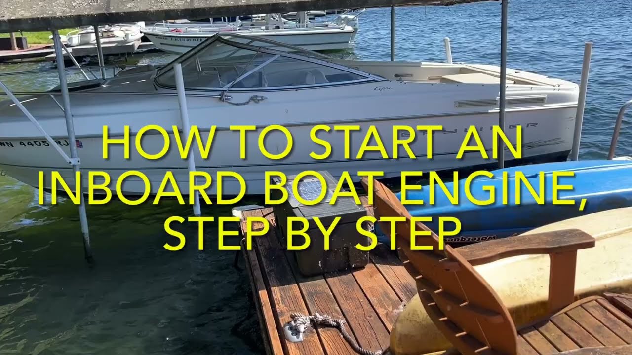 How To Start An Inboard Boat Engine / Step by Step | Boat Engine Drain Plug Locations