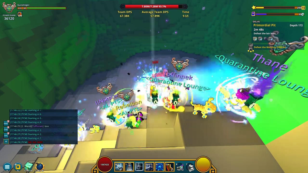 Trove Challenge delve 172 depth completion