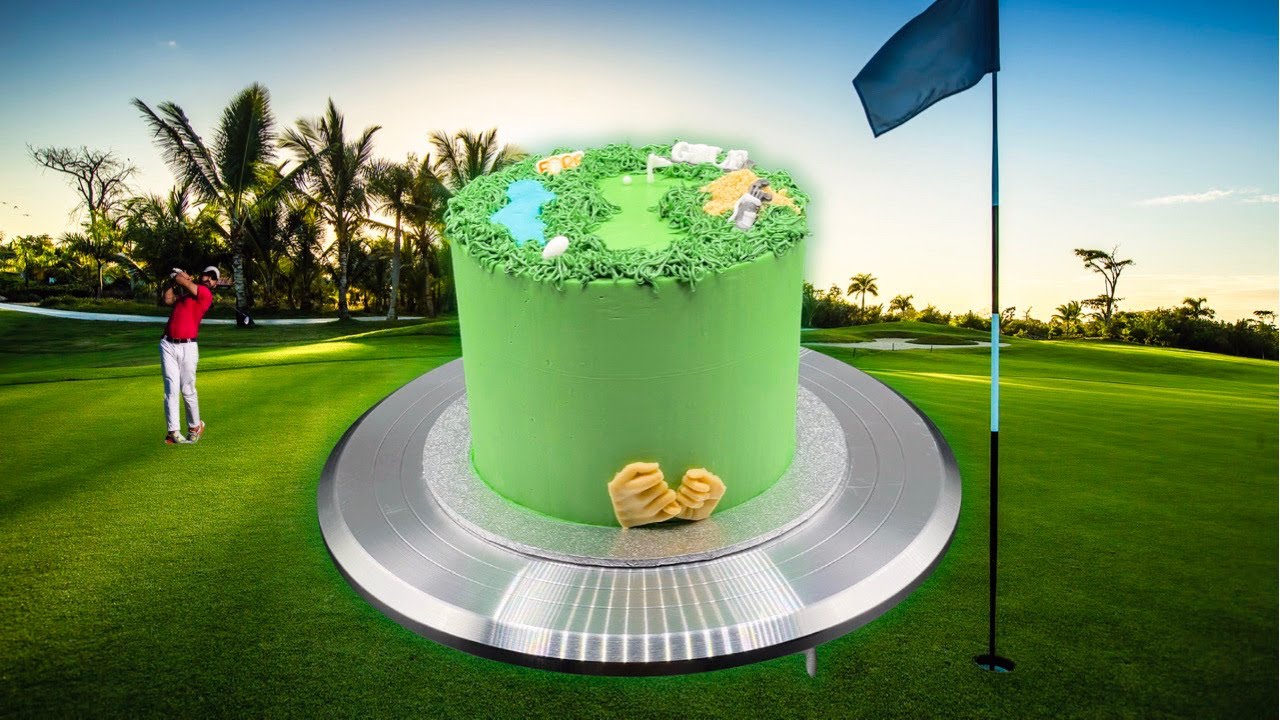 Cake decoration tutorial - Golf Course Cake - Rami B Baking