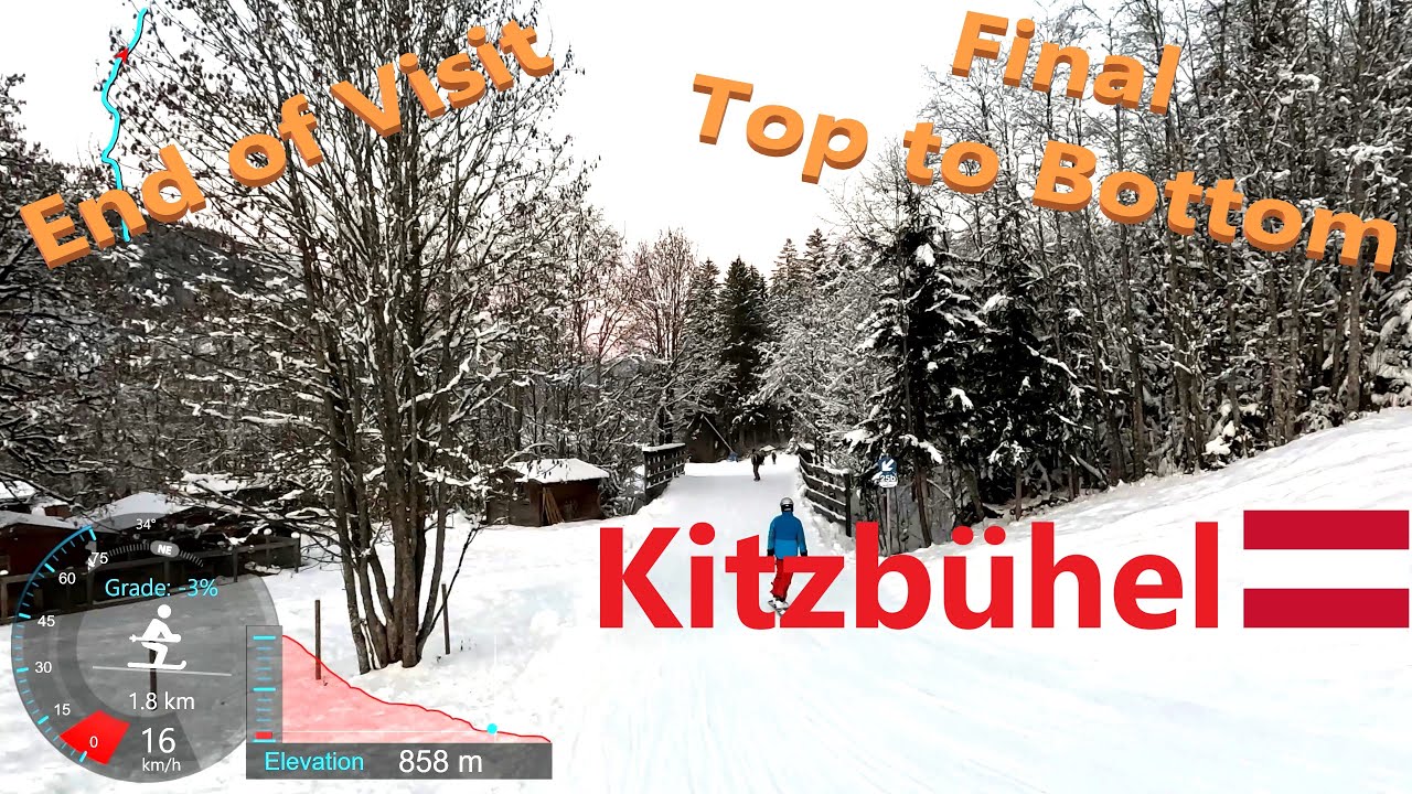 [4K] Skiing Kitzbühel, End of Visit - Final Top to Bottom via Piste 26 Kaser, Austria, GoPro HERO11
