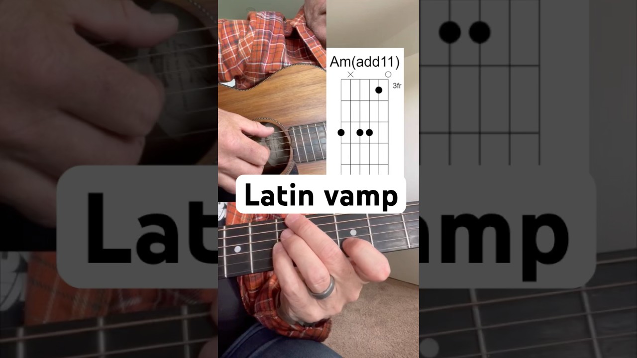 Latin guitar vamp